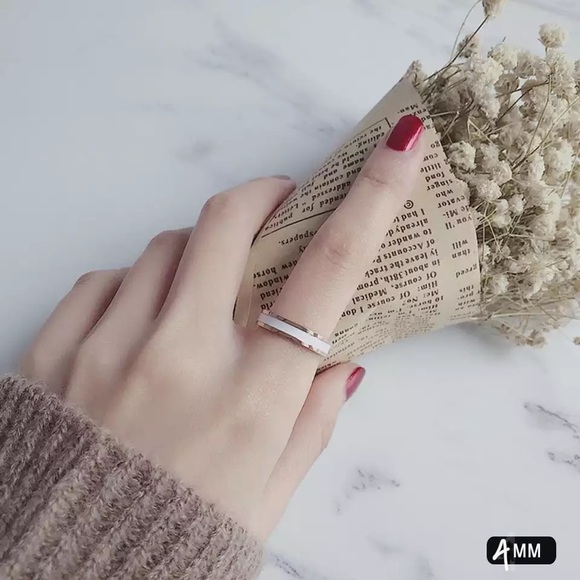 Coat Silver Titanium Steel Perfectly Polished Band - Picture 2 of 13